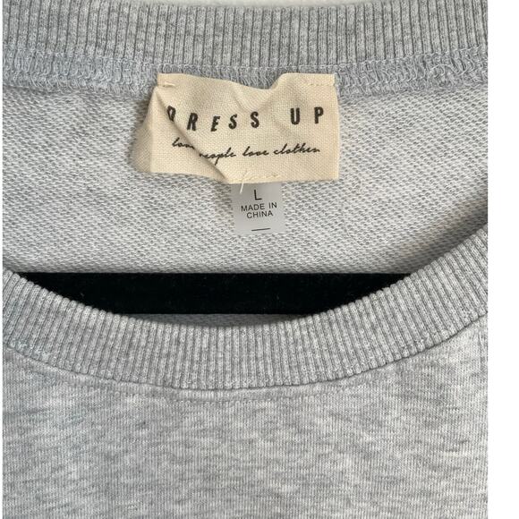 NWT USA Heather Grey Sequin‎ Top size large - Picture 4 of 8